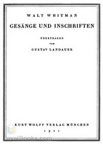 Gesänge und Inschriften by Walt Whitman