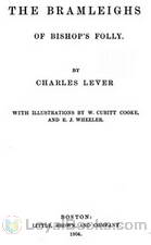 The Bramleighs of Bishop's Folly by Charles James Lever