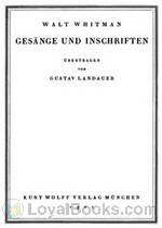 Gesänge und Inschriften by Walt Whitman